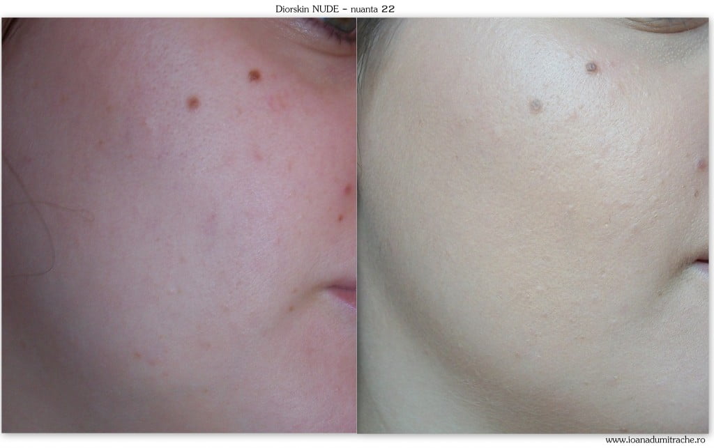 Diorskin Nude foundation swatch