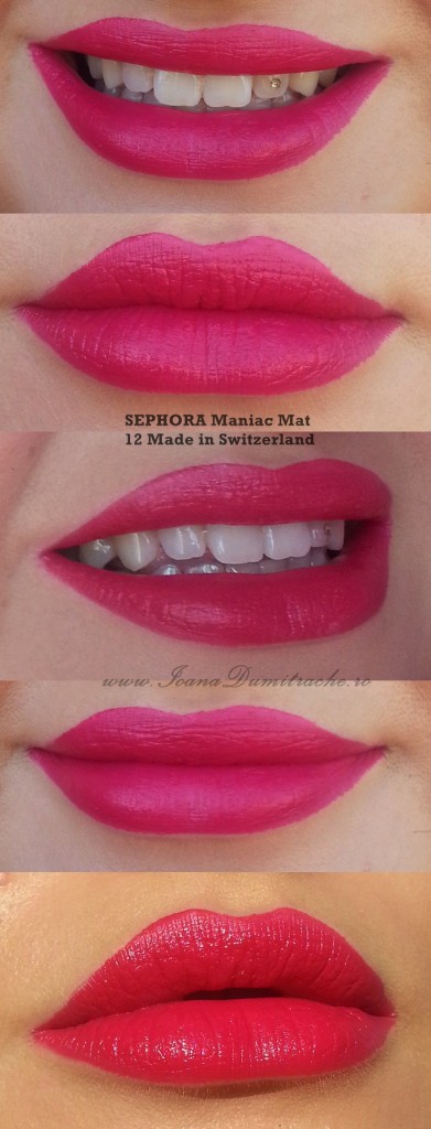 SEPHORA Maniac Mat 12 Made in Switzerland swatch